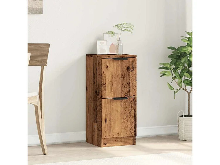 Buffet vieux bois 30x30x70 bois d'ingénierie