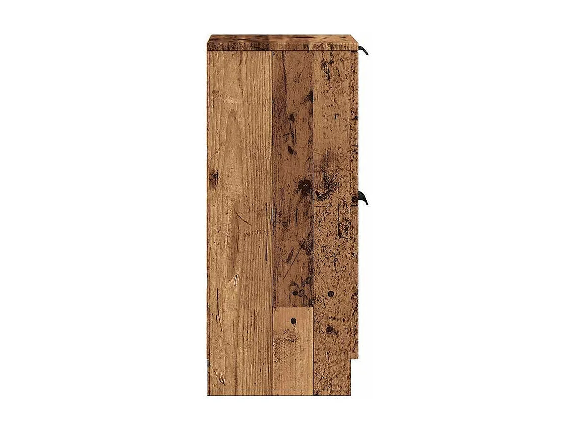 Buffet vieux bois 30x30x70 bois d'ingénierie