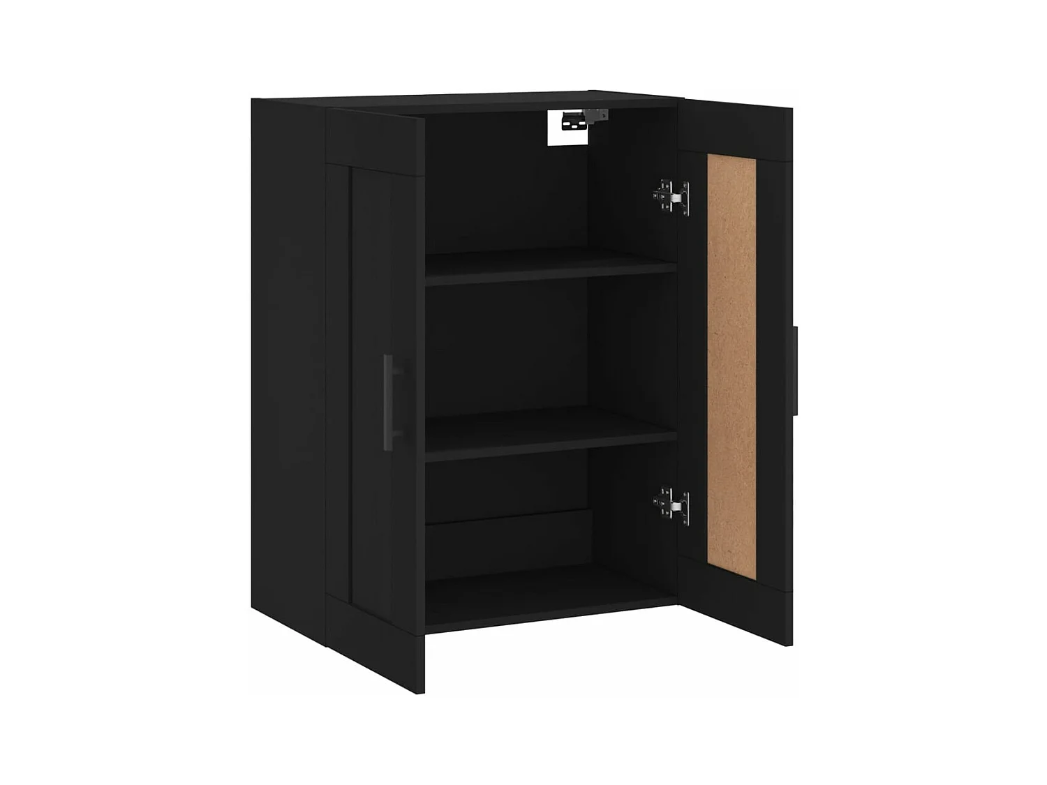 Armoire murale noir 69,5x34x90 bois d'ingénierie