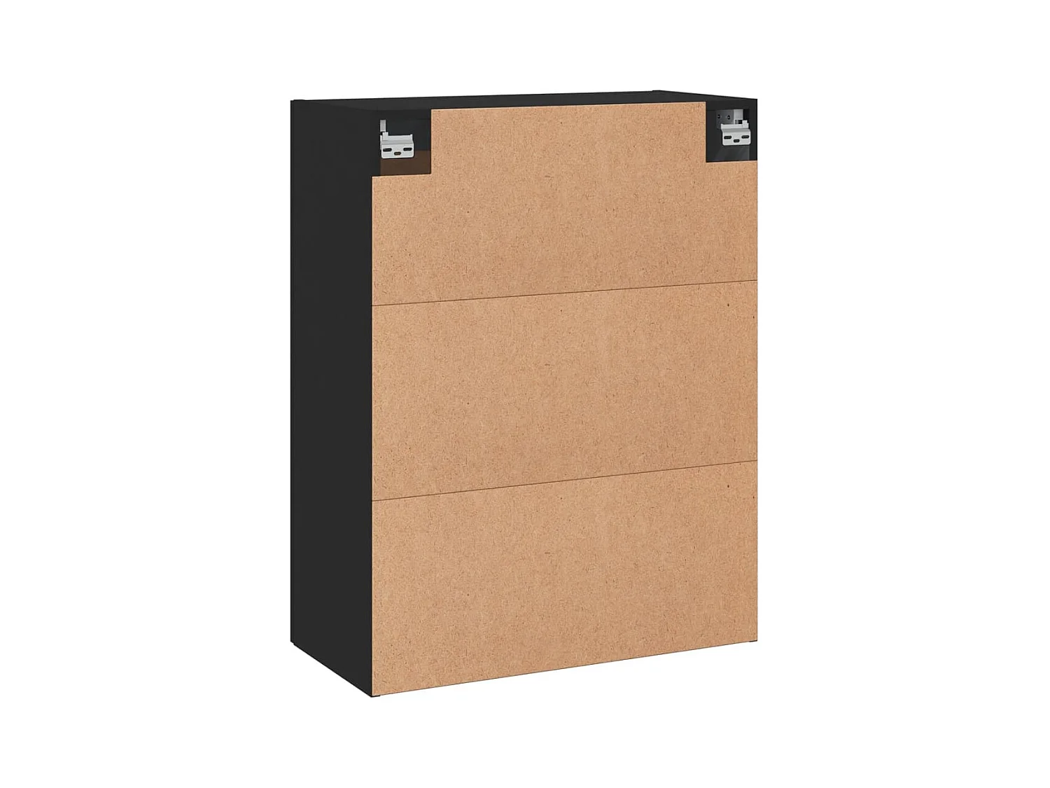 Armoire murale noir 69,5x34x90 bois d'ingénierie