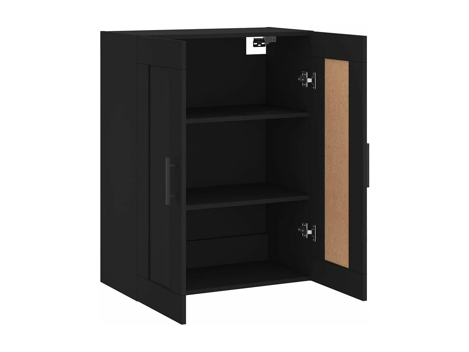 Armoire murale noir 69,5x34x90 bois d'ingénierie