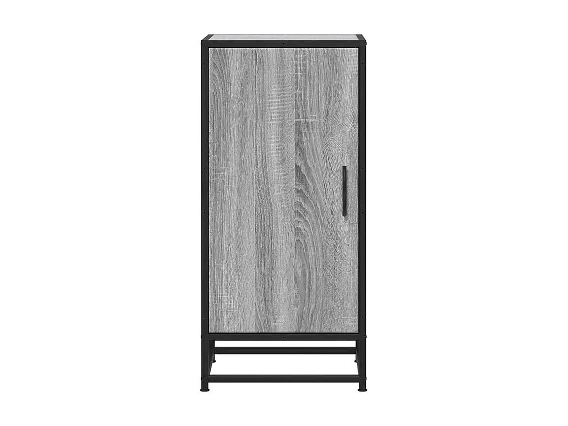 Buffet sonoma gris 35,5x35x76 bois d'ingénierie et métal