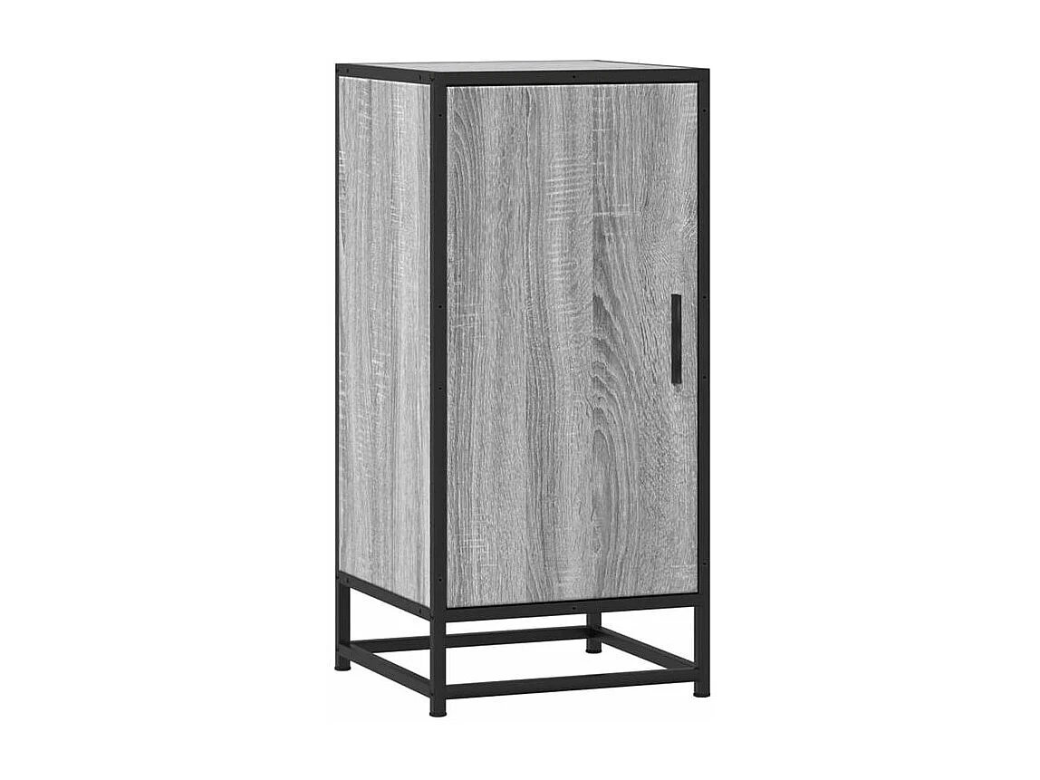 Buffet sonoma gris 35,5x35x76 bois d'ingénierie et métal