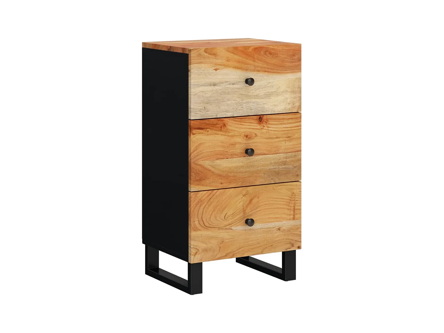 Buffet avec 3 tiroirs 40x33,5x75 bois massif d'acacia