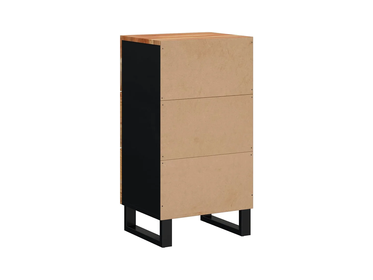 Buffet avec 3 tiroirs 40x33,5x75 bois massif d'acacia