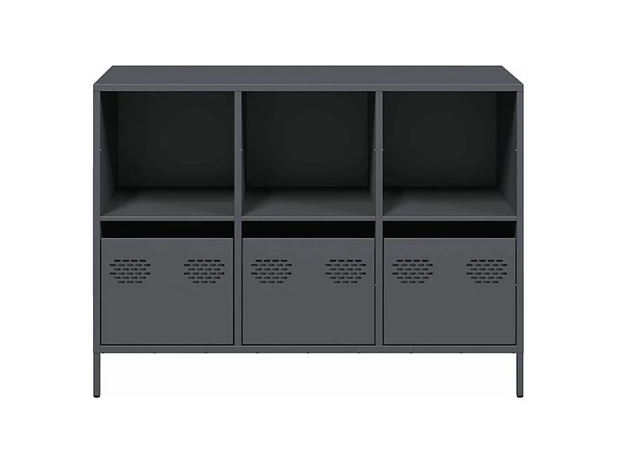 Buffet anthracite 101,5x39x73,5 acier laminé à froid
