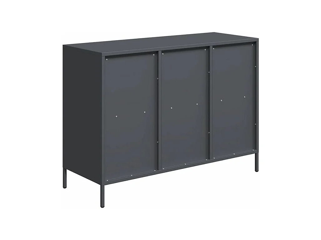 Buffet anthracite 101,5x39x73,5 acier laminé à froid