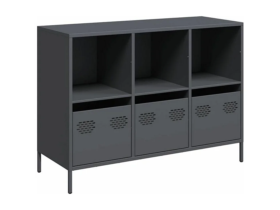Buffet anthracite 101,5x39x73,5 acier laminé à froid
