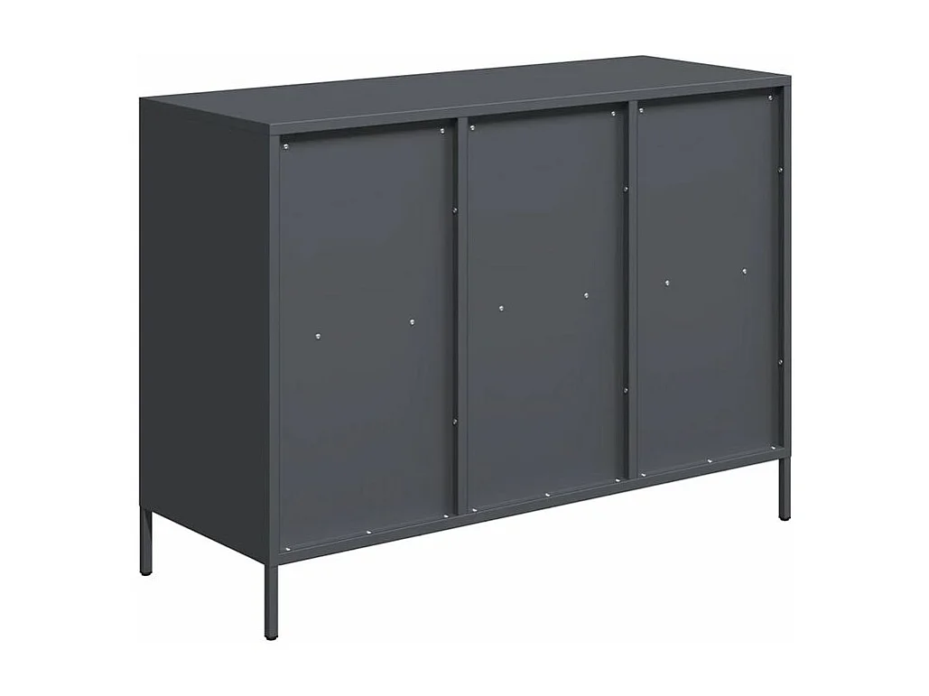 Buffet anthracite 101,5x39x73,5 acier laminé à froid