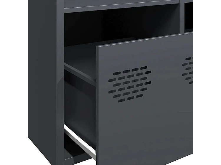 Buffet anthracite 101,5x39x73,5 acier laminé à froid