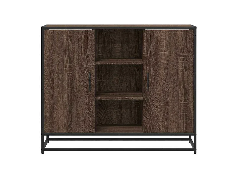 Buffet chêne marron 92x35x76 Bois d'ingénierie
