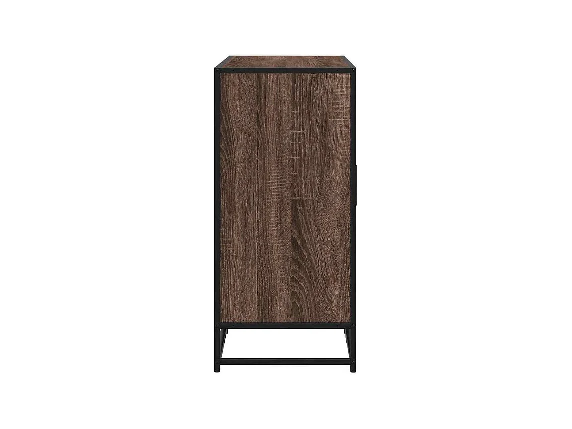 Buffet chêne marron 92x35x76 Bois d'ingénierie