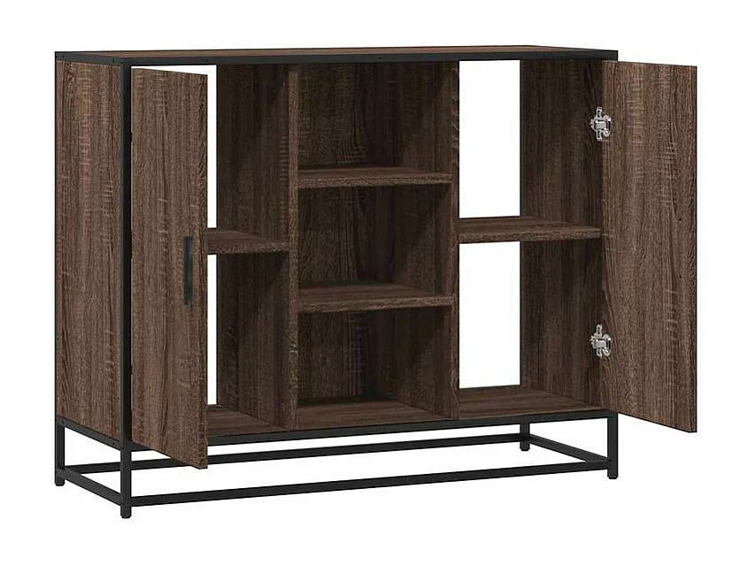 Buffet chêne marron 92x35x76 Bois d'ingénierie