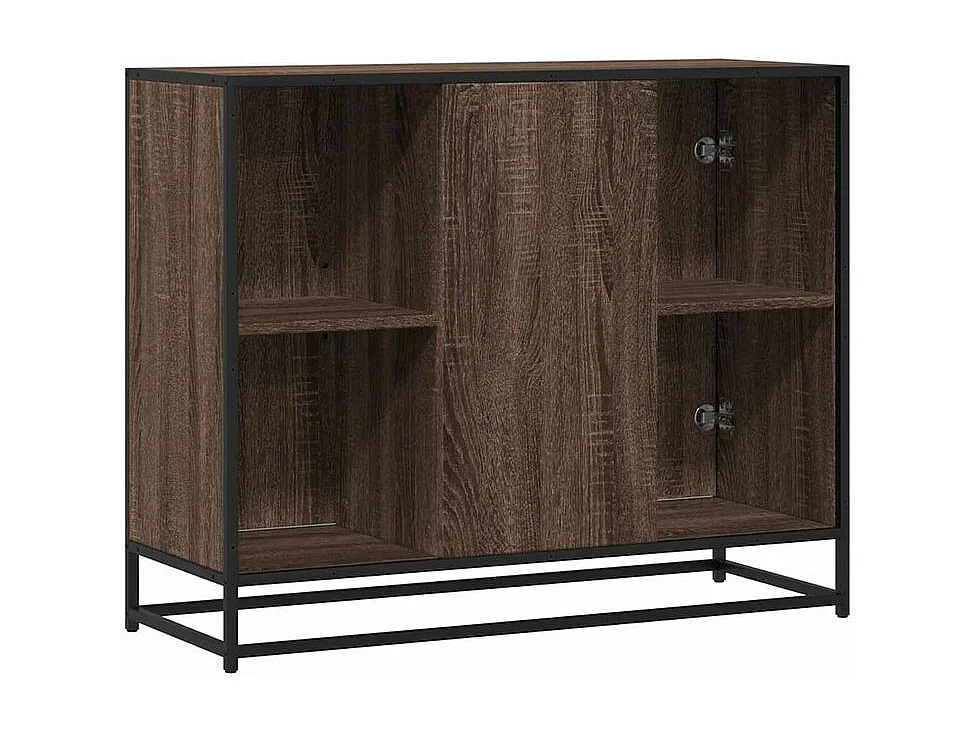 Buffet chêne marron 92x35x76 Bois d'ingénierie