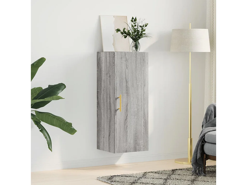 Armoire murale sonoma gris 34,5x34x90