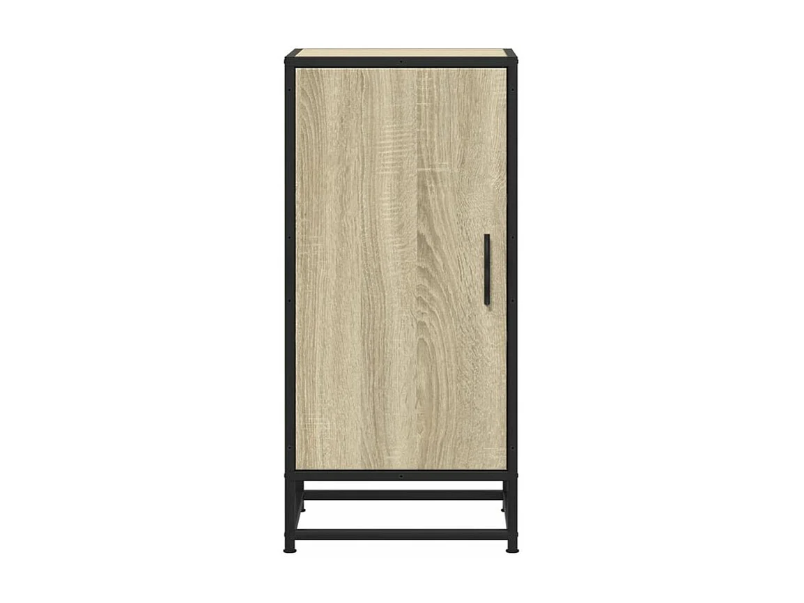 Buffet chêne sonoma 35,5x35x76 bois d'ingénierie et métal