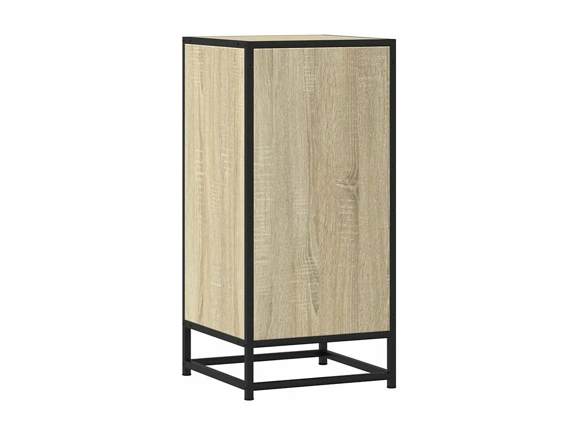 Buffet chêne sonoma 35,5x35x76 bois d'ingénierie et métal