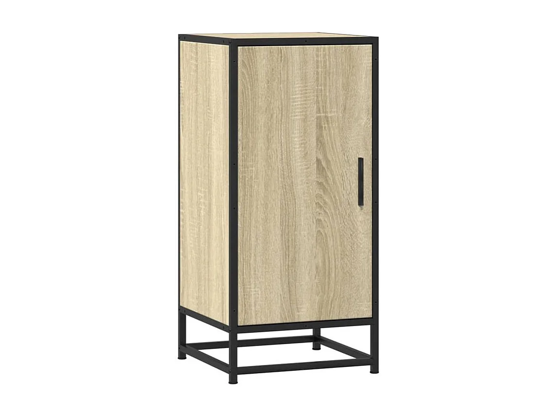 Buffet chêne sonoma 35,5x35x76 bois d'ingénierie et métal