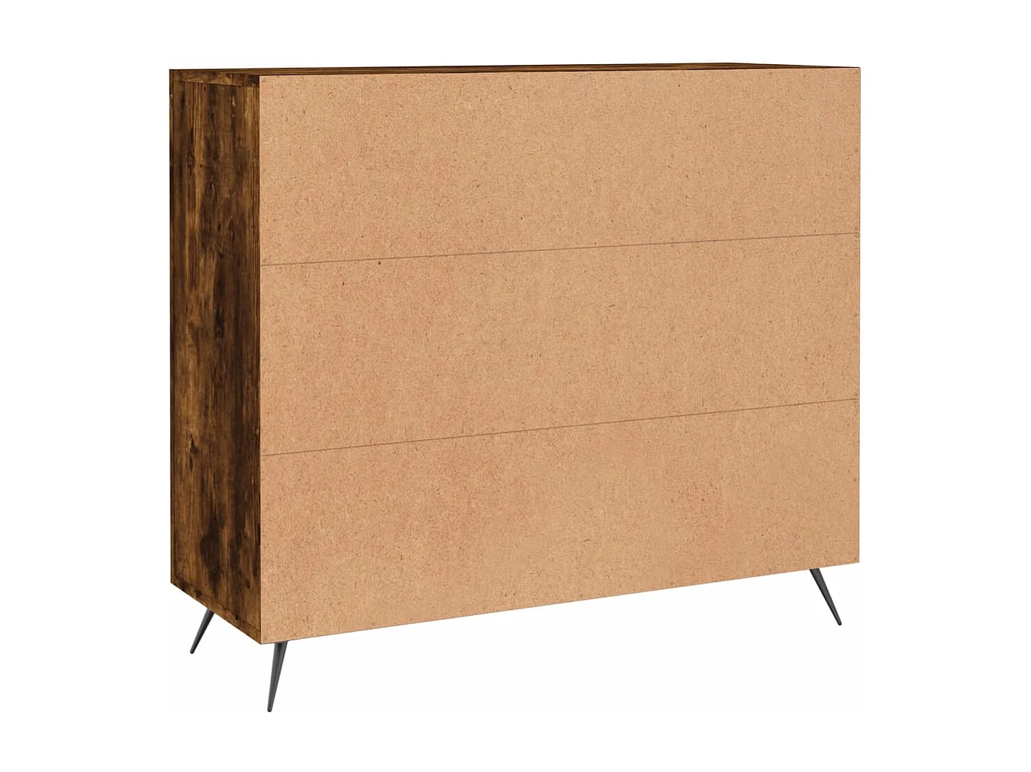 Buffet chêne fumé 90x34x80 bois d'ingénierie