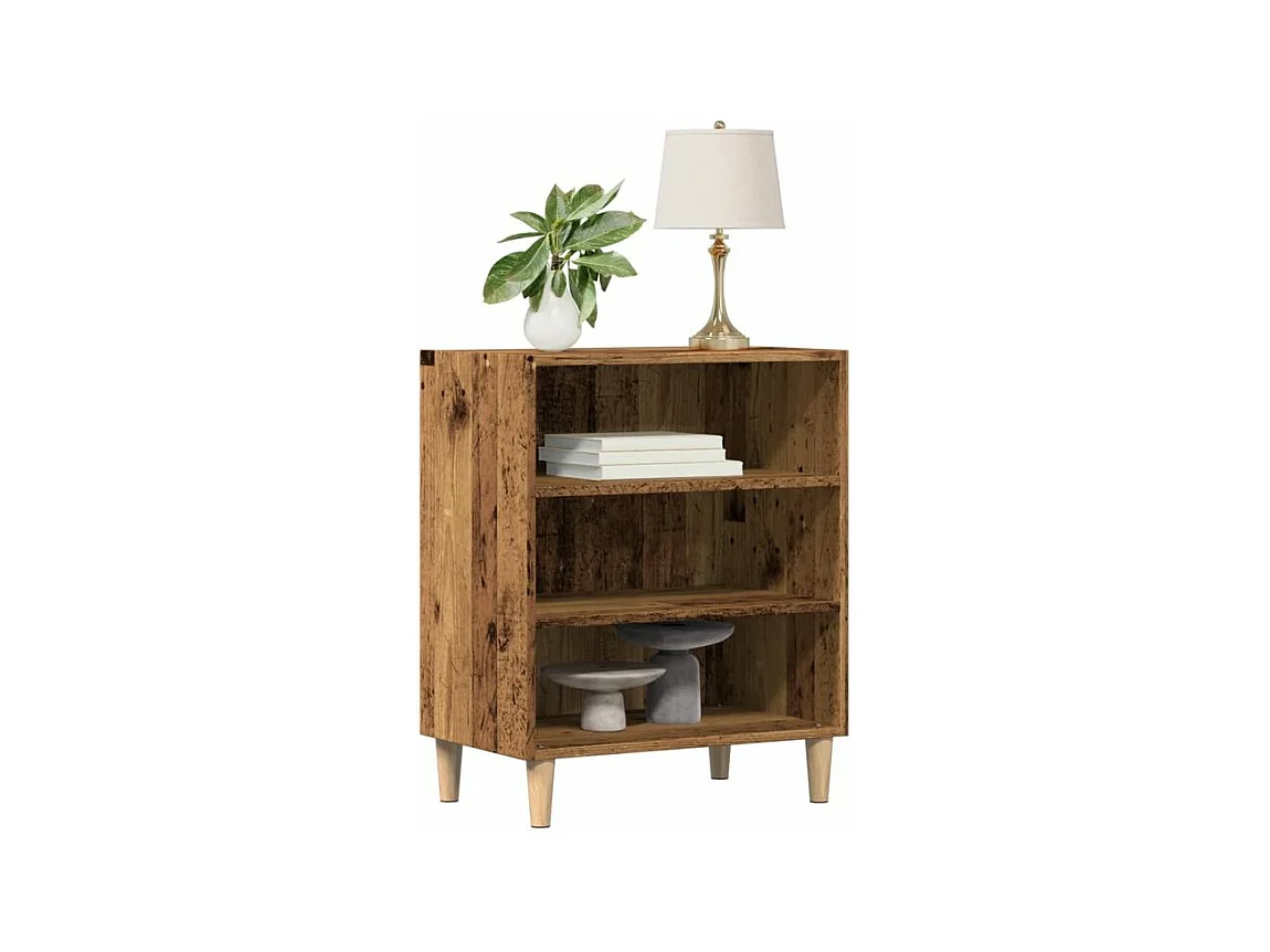 Buffet vieux bois 57x35x75 bois d'ingénierie