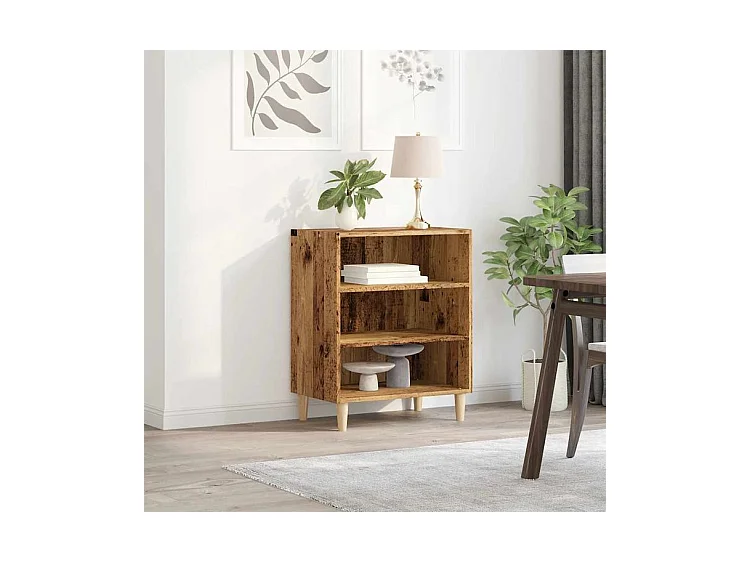 Buffet vieux bois 57x35x75 bois d'ingénierie