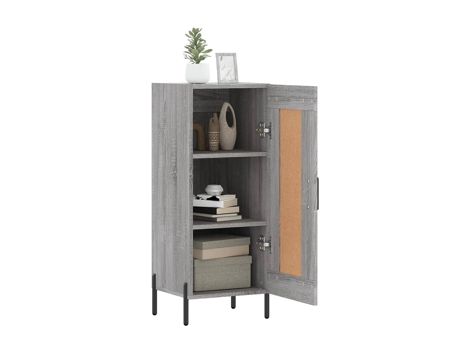 Buffet Sonoma gris 34,5x34x90 Bois d'ingénierie