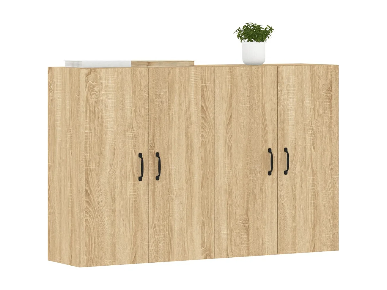 Armoires murales 2 pcs chêne sonoma bois d'ingénierie