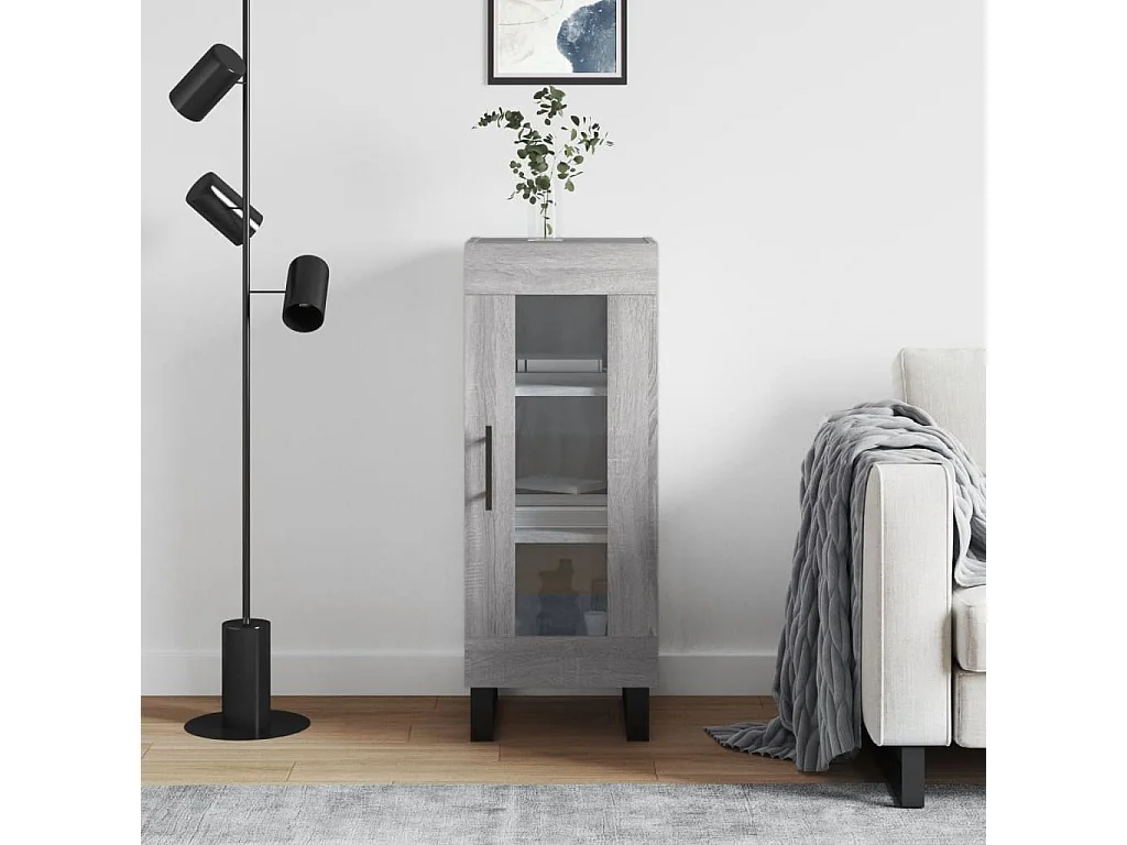 Buffet Sonoma gris 34,5x34x90 Bois d'ingénierie