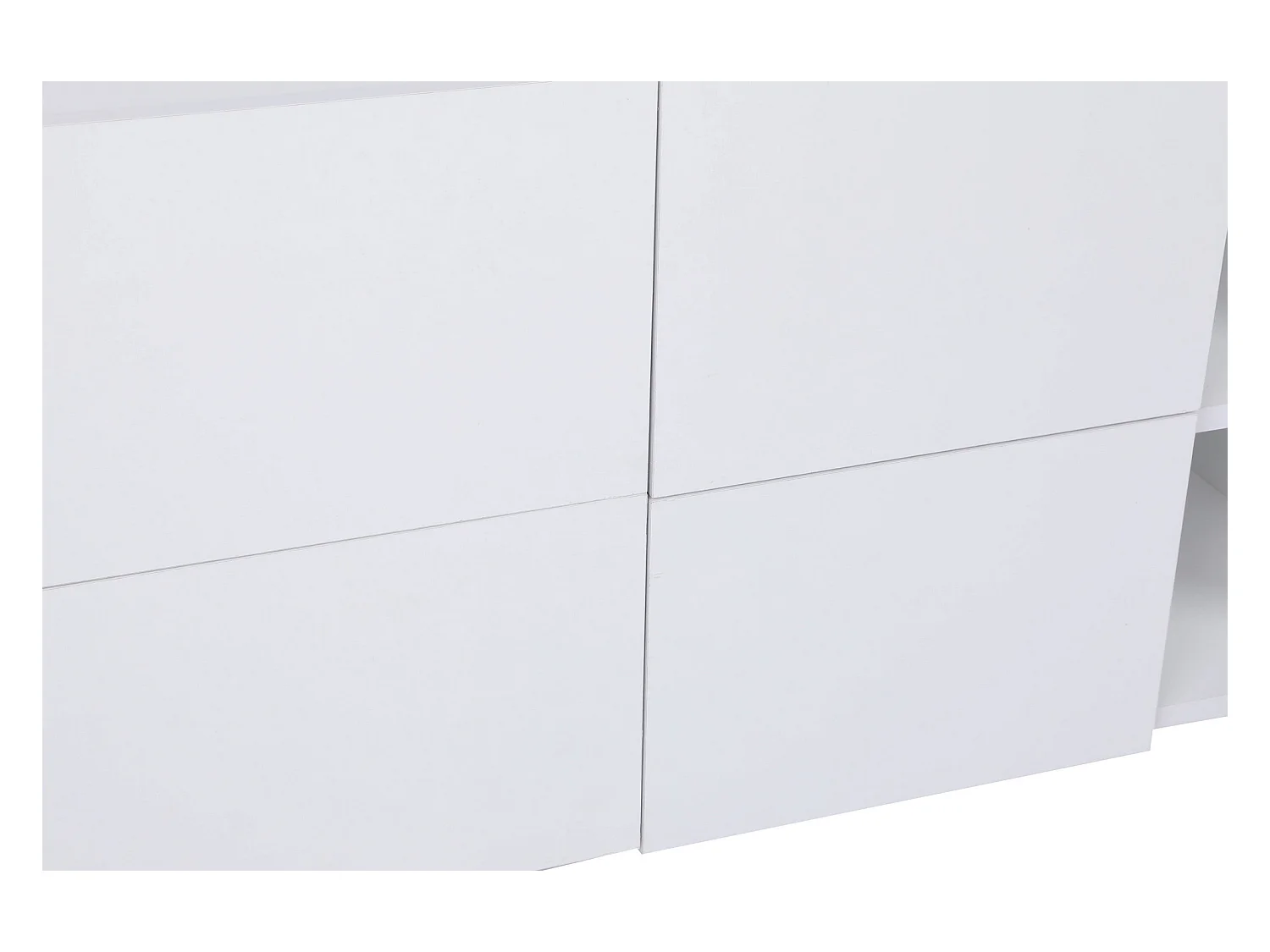 Buffet bllanc 4 portes 6 niches Tika 150cm