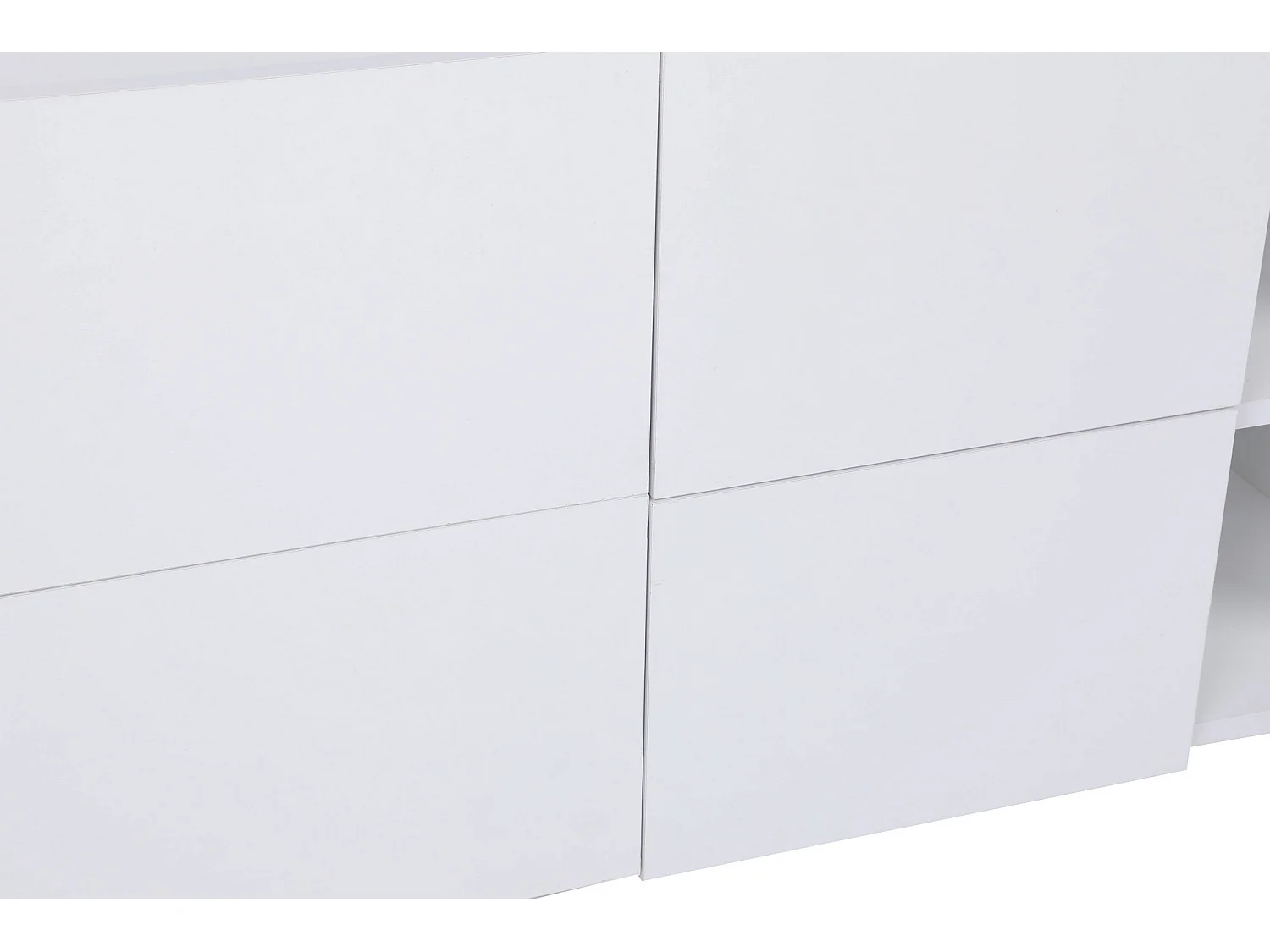 Aparador – 150cm x 42cm x 71cm – Branco – Painel de partículas com revestimento a melamina