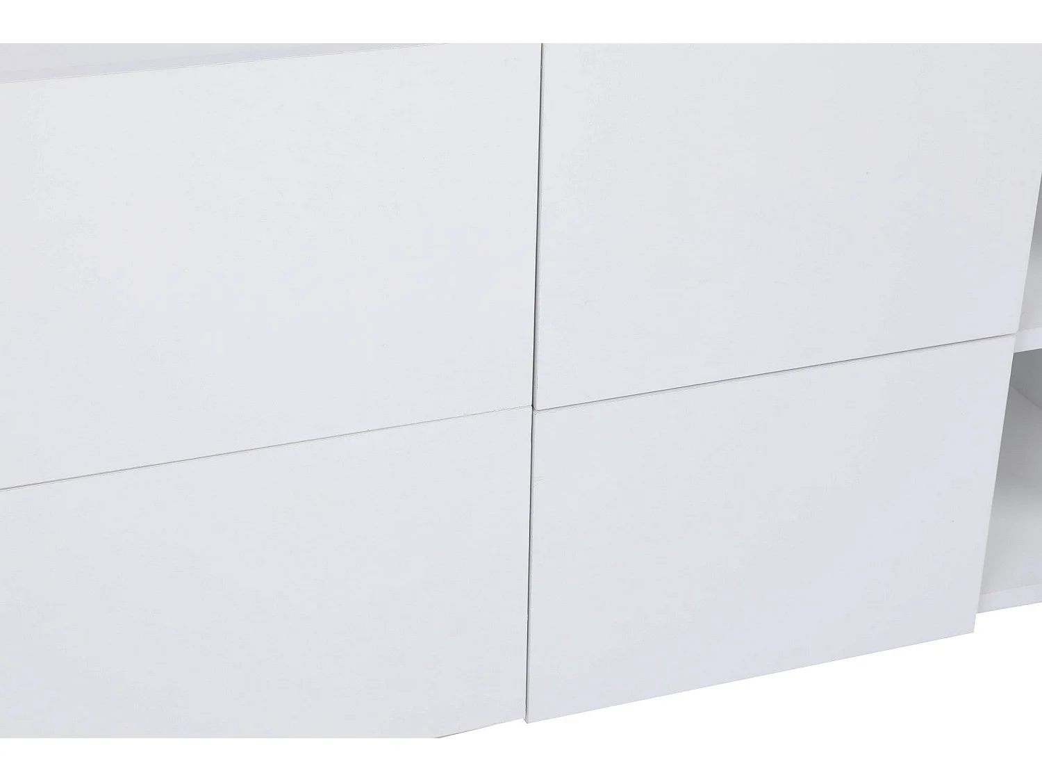 Aparador – 150cm x 42cm x 71cm – Branco – Painel de partículas com revestimento a melamina