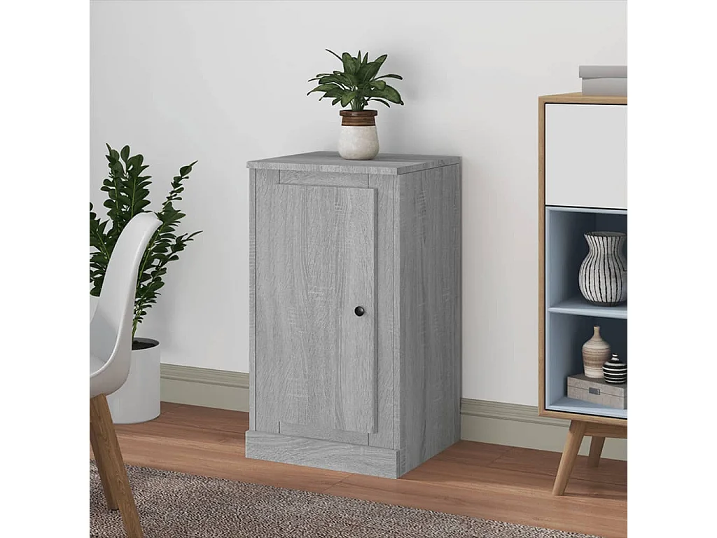 Buffet sonoma gris 37,5x35,5x67,5 bois d'ingénierie