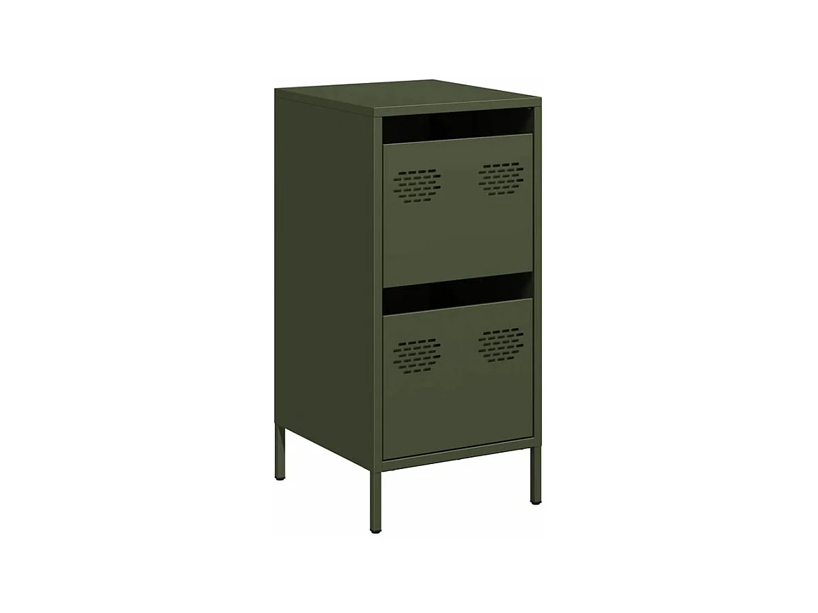 Buffet vert olive 35x39x73,5 acier laminé à froid