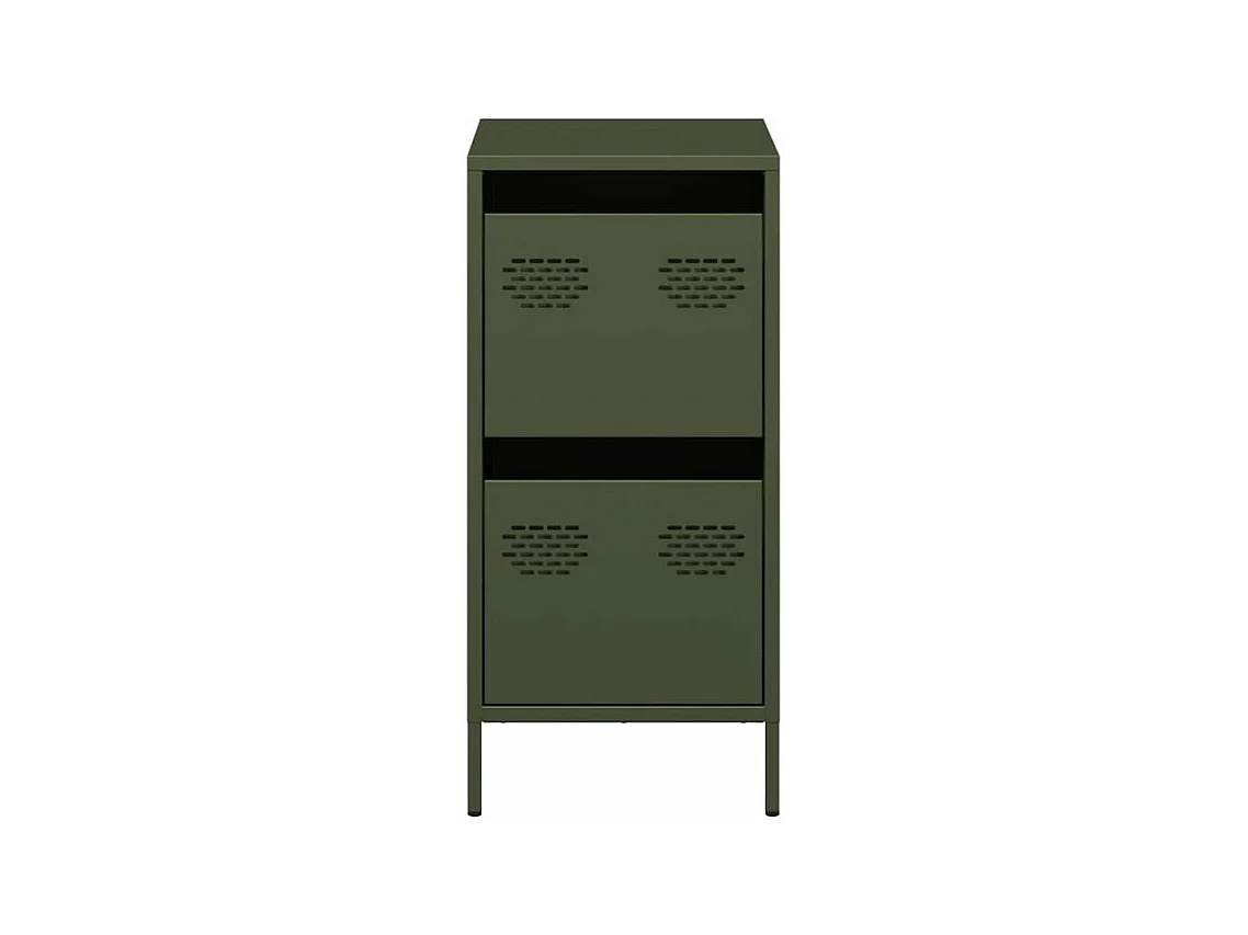 Buffet vert olive 35x39x73,5 acier laminé à froid