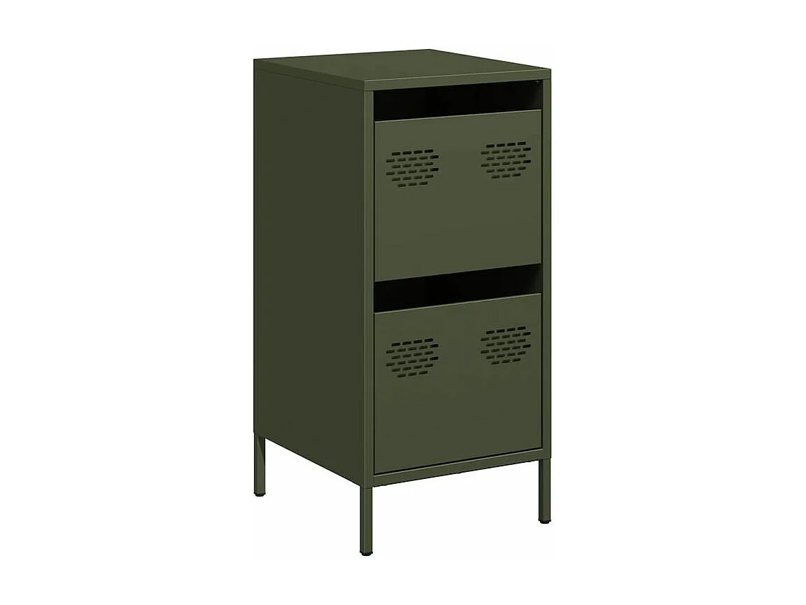 Buffet vert olive 35x39x73,5 acier laminé à froid