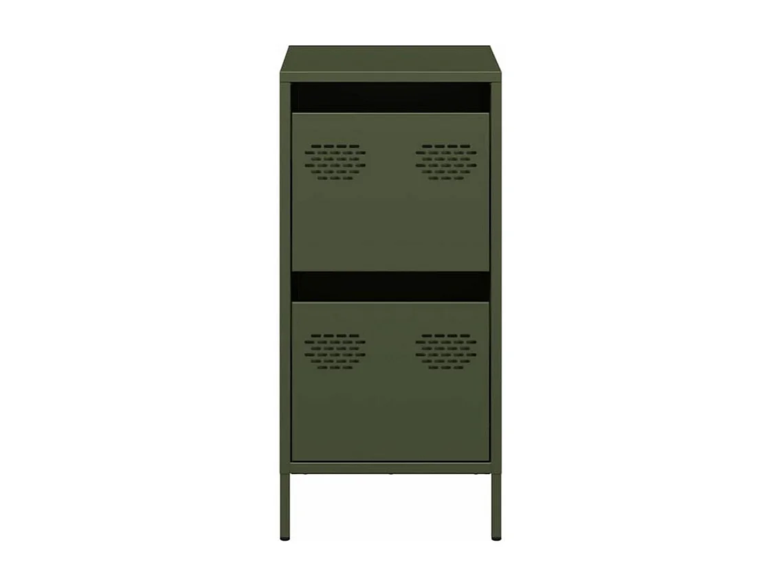 Buffet vert olive 35x39x73,5 acier laminé à froid