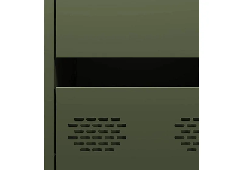 Buffet vert olive 35x39x73,5 acier laminé à froid