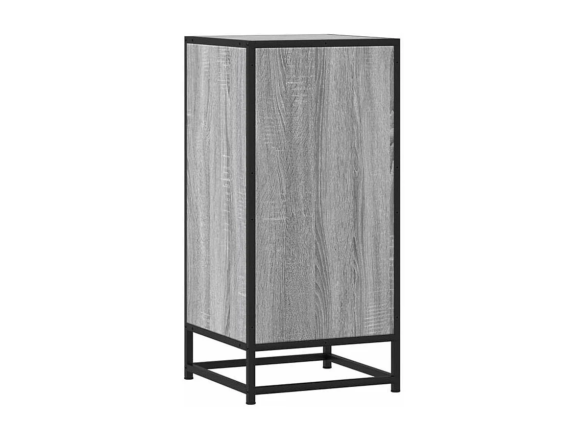 Buffet sonoma gris 35,5x35x76 bois d'ingénierie et métal