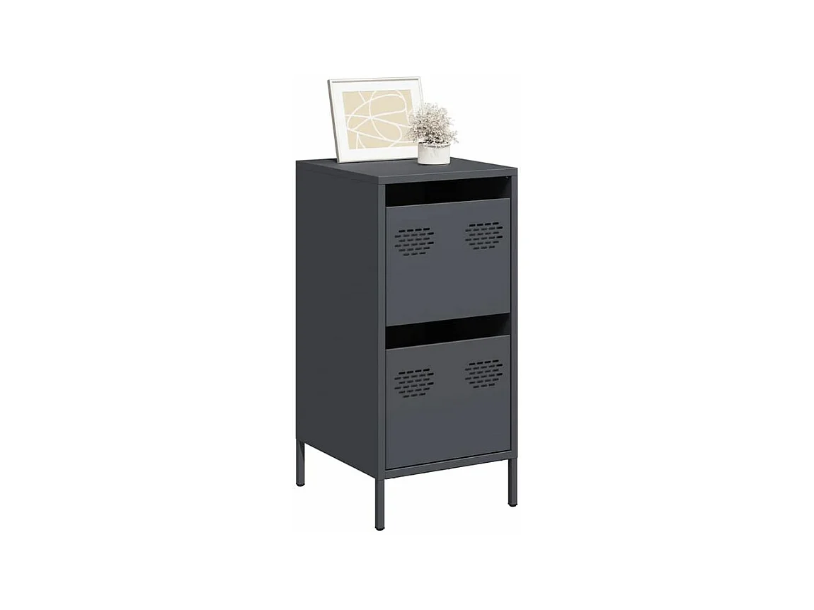 Buffet anthracite 35x39x73,5 acier laminé à froid