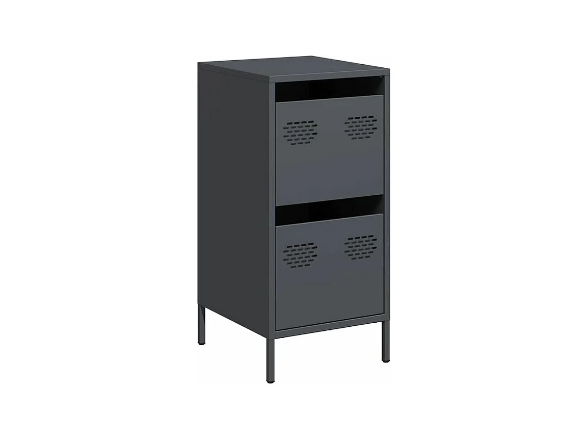 Buffet anthracite 35x39x73,5 acier laminé à froid