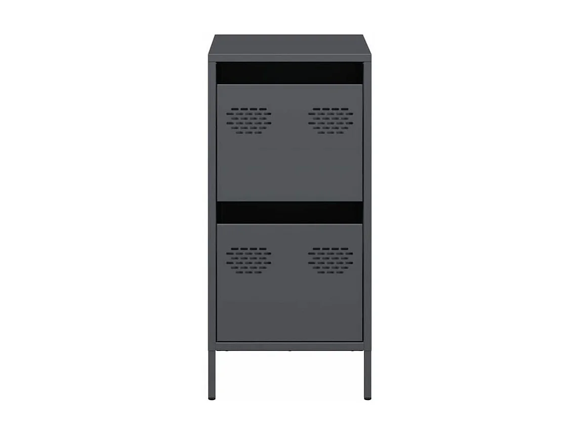 Buffet anthracite 35x39x73,5 acier laminé à froid