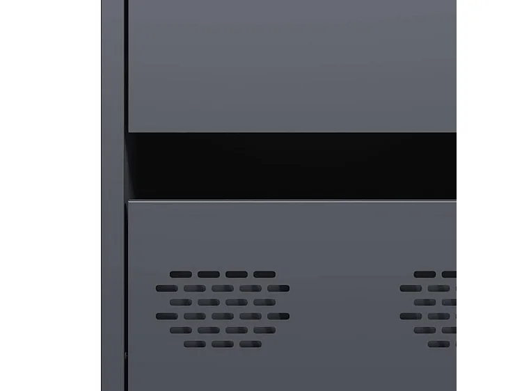 Buffet anthracite 35x39x73,5 acier laminé à froid