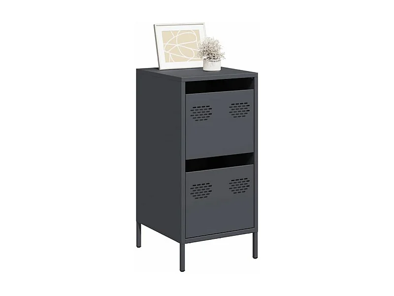 Buffet anthracite 35x39x73,5 acier laminé à froid