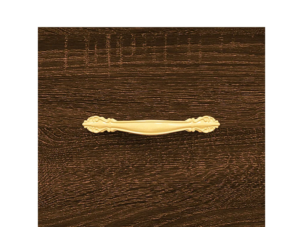 Buffet Chêne marron 34,5x34x90 Bois d'ingénierie