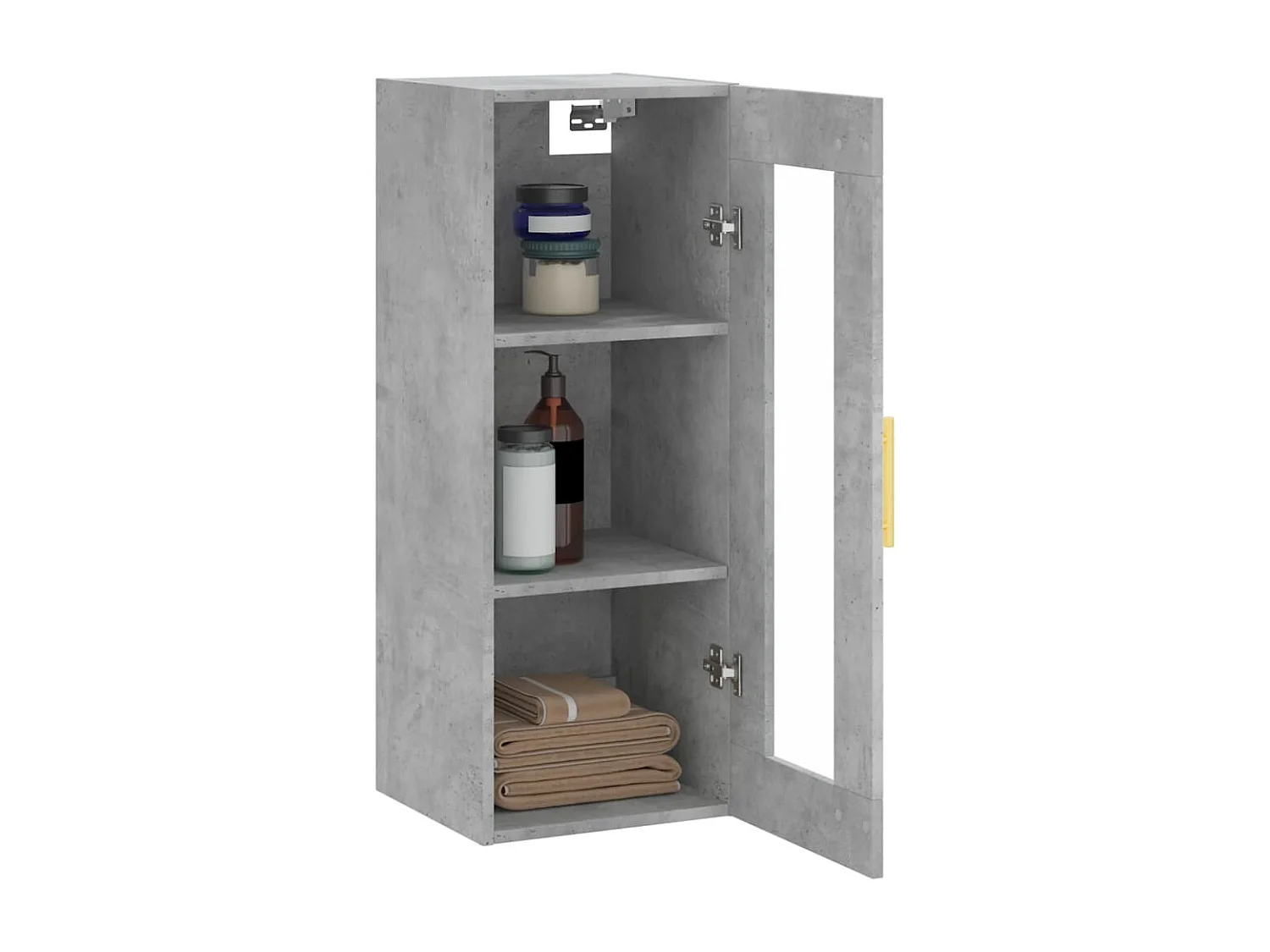 Armoire murale gris béton 34,5x34x90