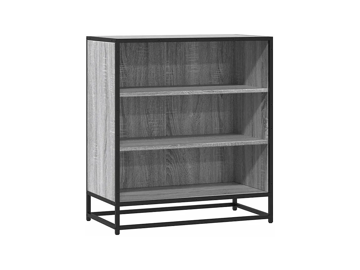 Buffet sonoma gris 68x35x76 bois d'ingénierie et métal