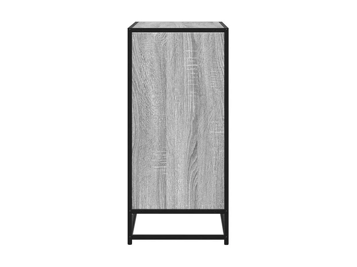 Buffet sonoma gris 68x35x76 bois d'ingénierie et métal