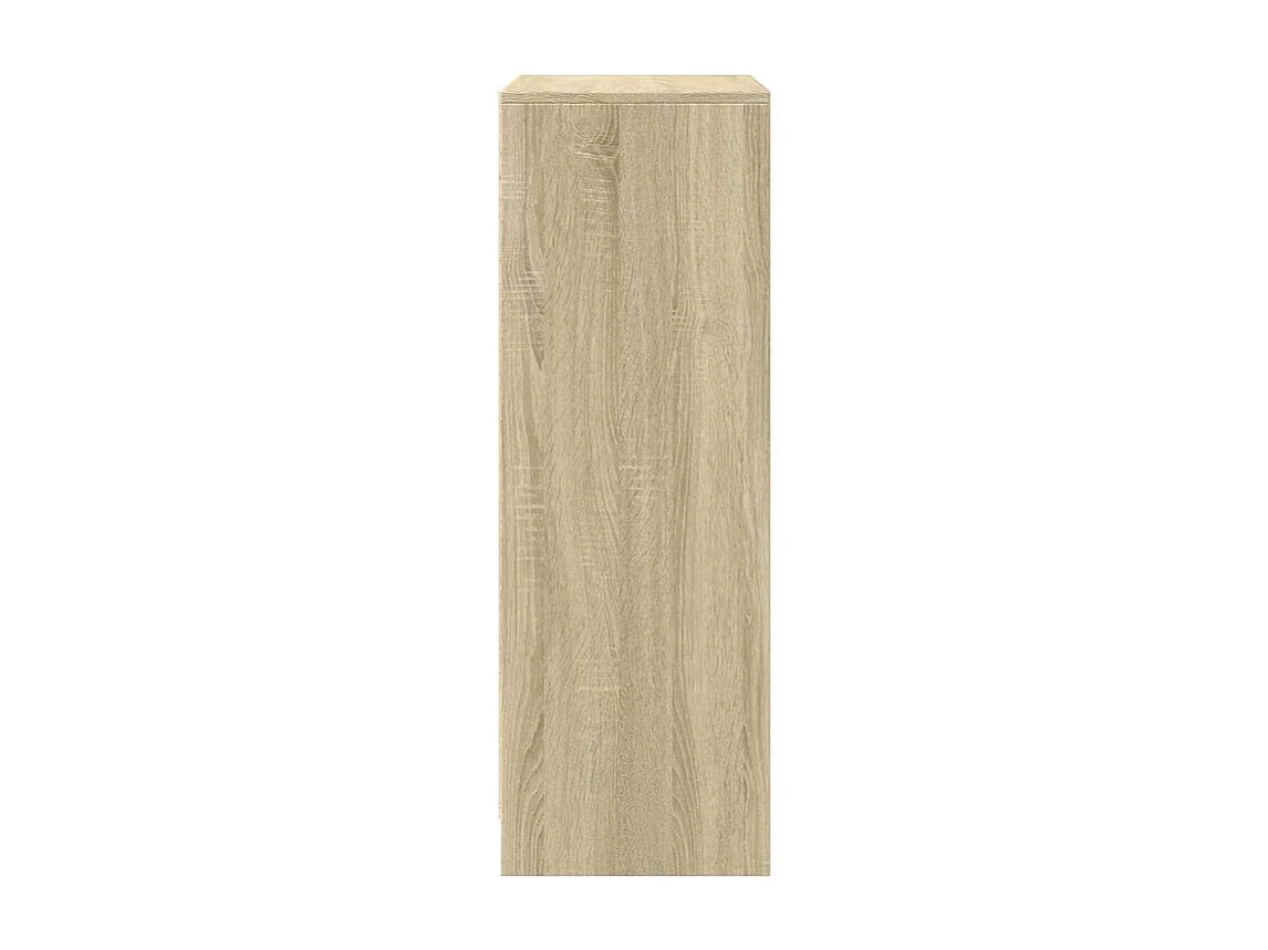 Buffet avec LED chêne sonoma 77x34x100 bois d'ingénierie