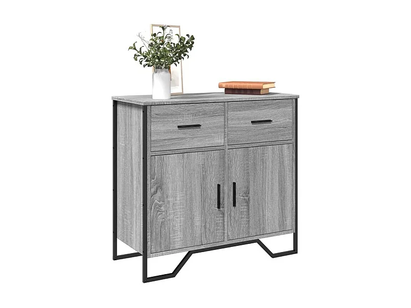 Buffet sonoma gris 79,5x35,5x74,5 bois d'ingénierie