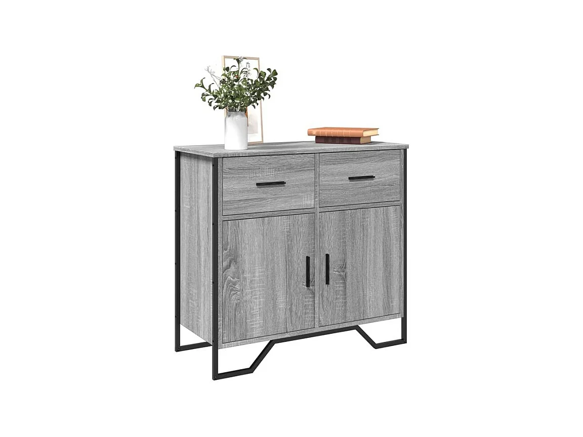 Buffet sonoma gris 79,5x35,5x74,5 bois d'ingénierie